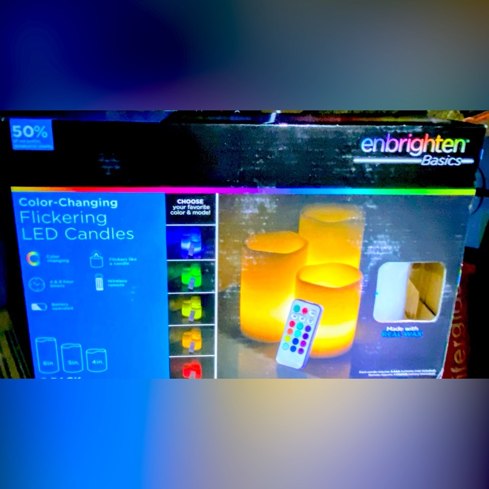 Enlighten led flickering candles